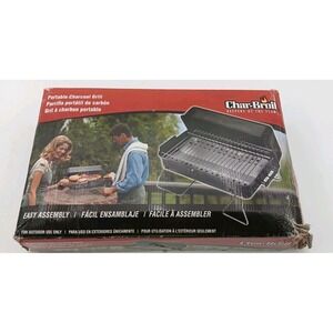 Char- Broil Standard Portable Charcoal Grill 465131005 Black Tailgaiting